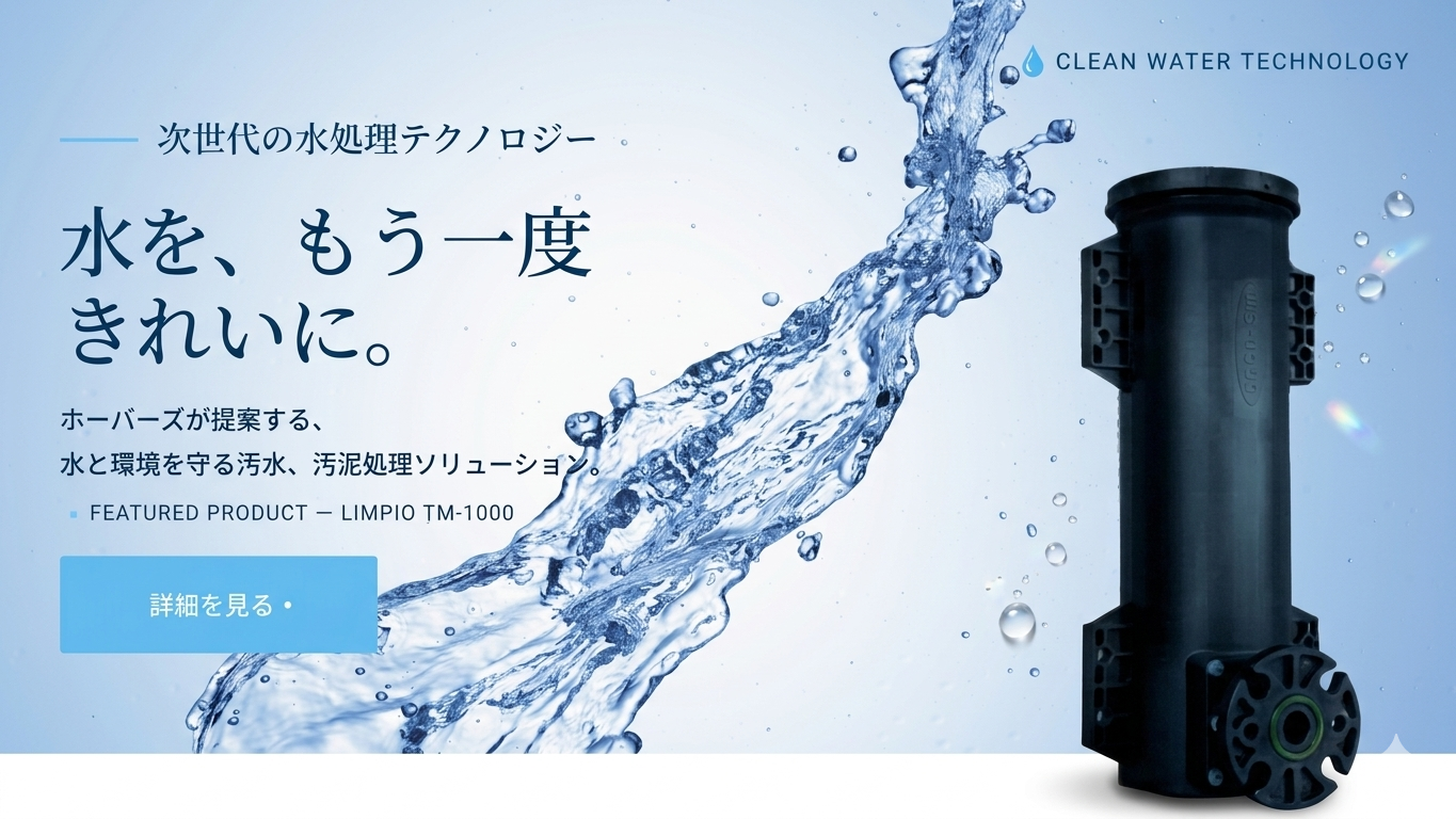 LIMPIO — 水を、もう一度きれいに。